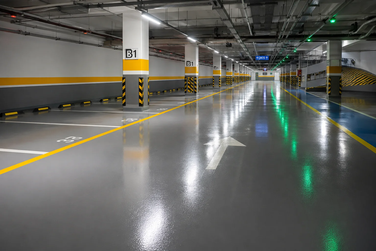 AVM Kapalı Otopark Epoksi Zemin Projesi