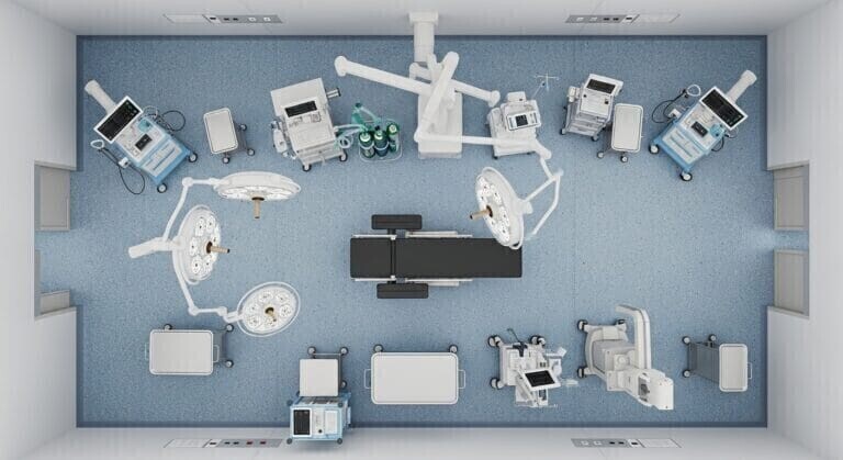 Laboratuvar ve temiz oda için antistatik özellikli homojen PVC zemin kaplama uygulaması.