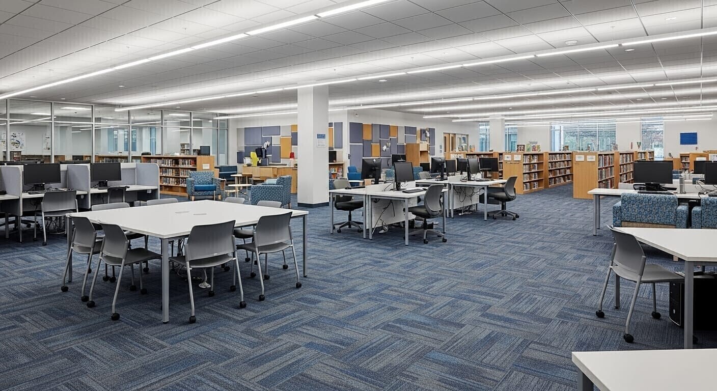 en iyi zemin kaplama - ofis karo halı sistemleri